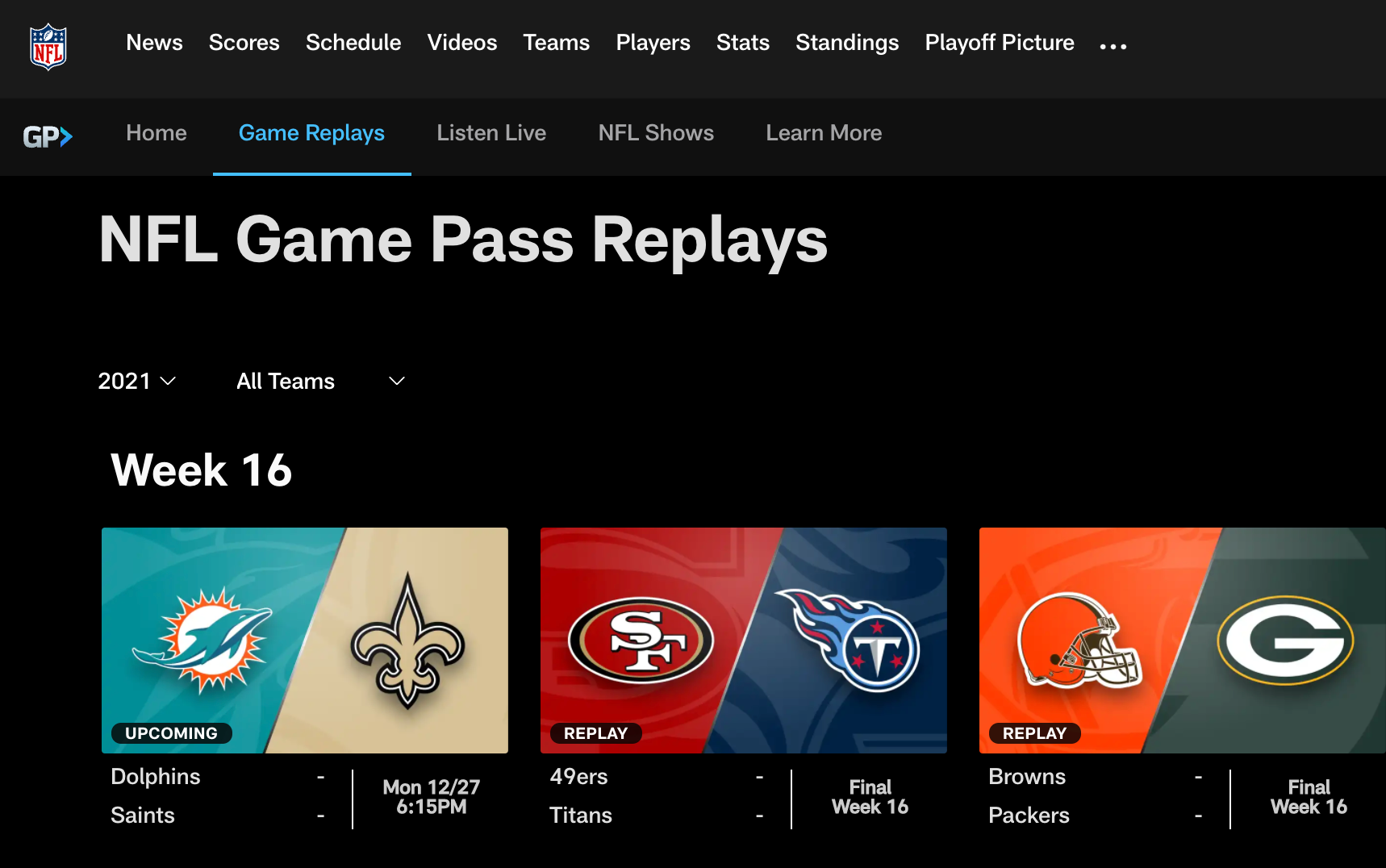 NFL GamePass is the worst streaming service